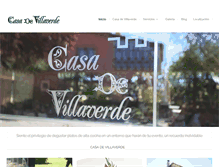 Tablet Screenshot of casadevillaverde.com